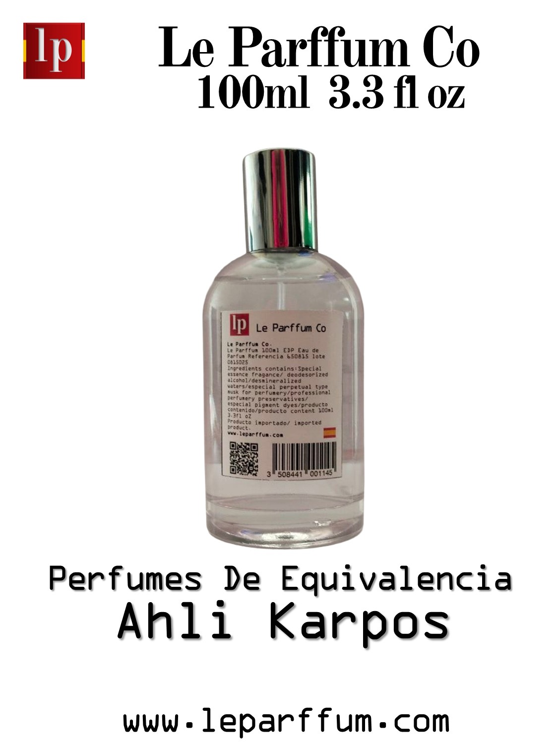 Línea Le Parffum ALHI Karpos 100ml 3.4oZ