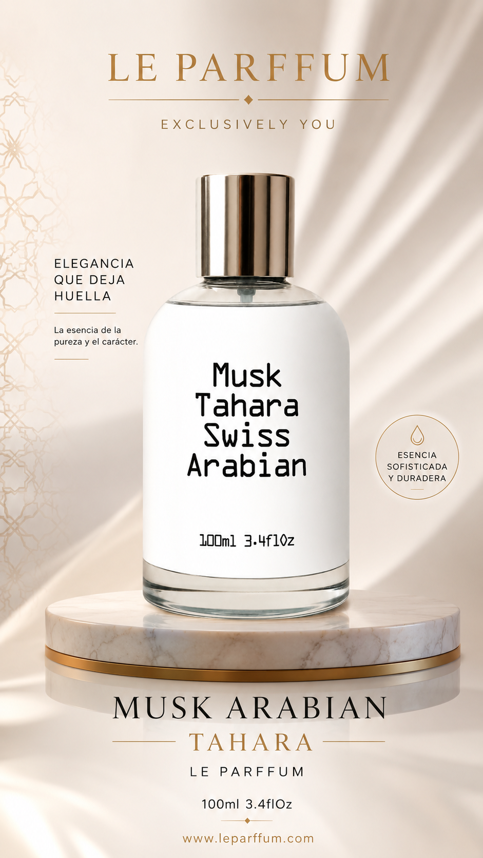 Fino Perfume Musk Arabian Tahara 100ml Le Parffum