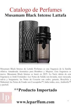 Musamam Black Intense Lattafa Le Parffum
