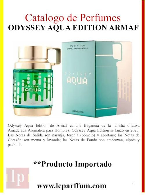 Odyssey Aqua Edition Armaf Le Parffum