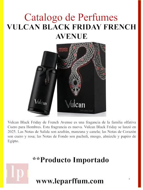 Vulcan Black Friday French Avenue Le Parffum