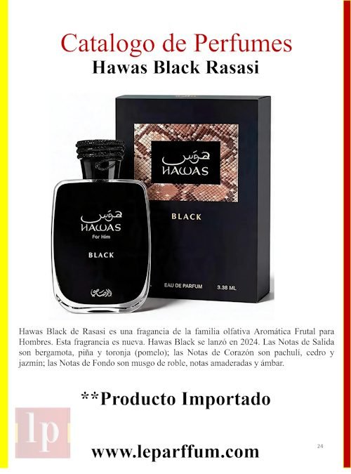 Hawas Black Rasasi Le Parffum