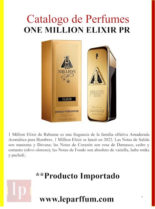 1 Million Elixir Rabanne Le Parffum