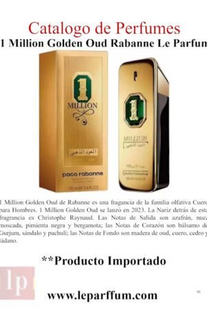 1 Million Golden Oud Rabanne Le Parffum