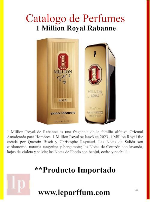 1 Million Royal Rabanne Le Parffum