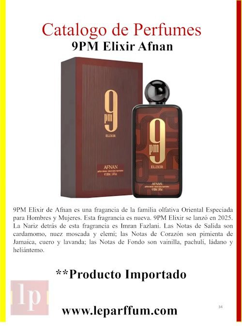 9PM Elixir Afnan Le Parffum