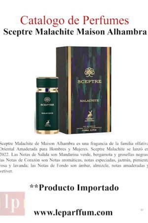 Sceptre Malachite Maison Alhambra Le Parffum