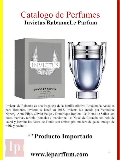 Invictus Rabanne Le Parffum